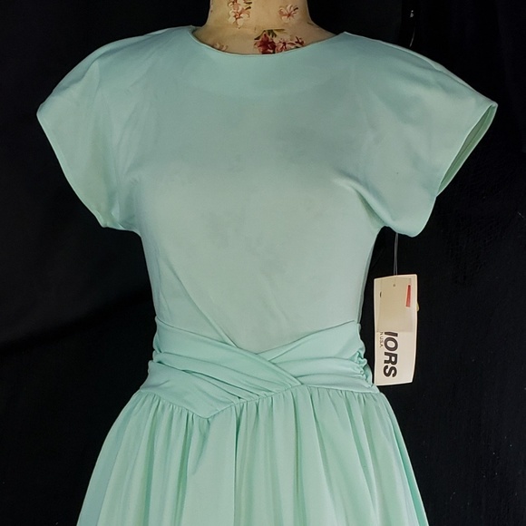1980s does 1950s NWT mint green/blue dress. - Picture 4 of 4